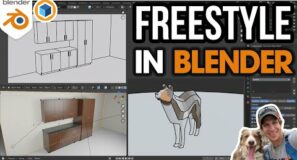 Render Edges and Styles in Blender with FREESTYLE! Beginners start here!