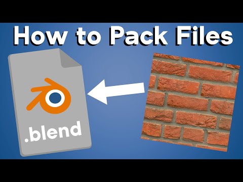 How to Pack Files into Blender (Quick Tip)