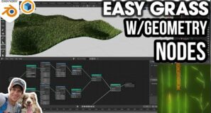 EASY GRASS in Blender with Geometry Nodes!