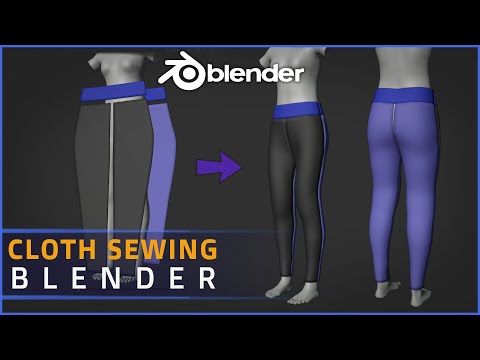 Blender | Sewing Cloth In Blender 2.93 | Beginner Tutorial