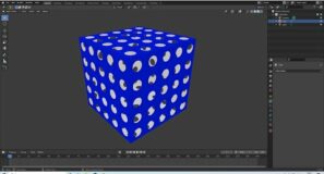 Blender 2.92 Tutorial: How To Create A Cube With An Equal Number Of Round Holes On Each Face.