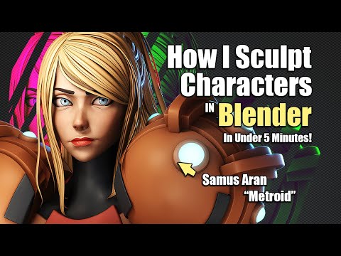 How I Sculpt a Character in 5 minutes – Samus Aran [Metroid]