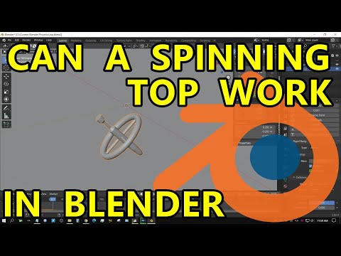 Blender Physics Experiment – Spinning Top