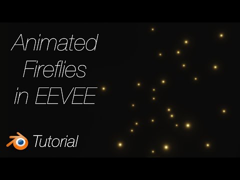[2.92] Blender Tutorial: Animated Fireflies, Quick Beginner Tutorial