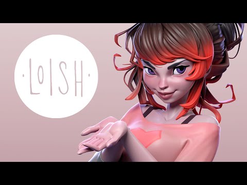 2D to 3D ❤️ Sculpting Loish’s Female Character Art