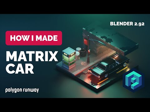 Matrix Car in Blender 2.92 – 3D Modeling Process | Polygon Runway