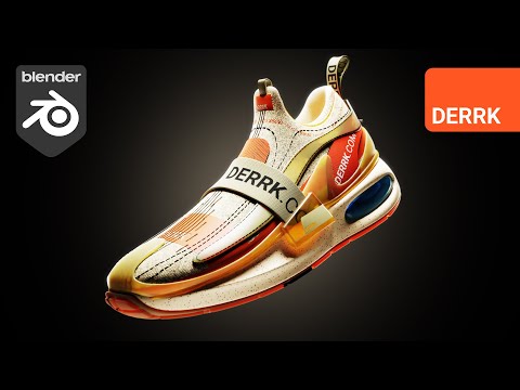Concept Shoe Modeling in Blender 2.92