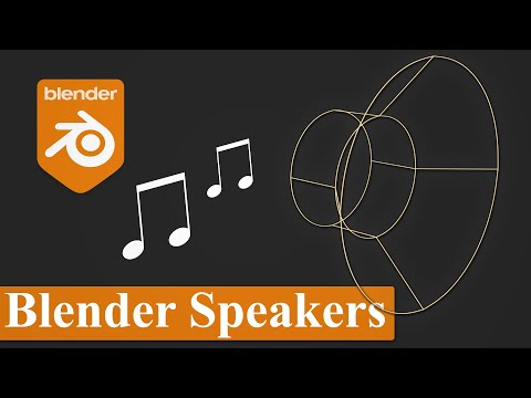 Blender Tutorial – How to Use Speakers in Blender 2 9