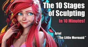 The 10 Stages of Sculpting in 10 Minutes – The Little Mermaid