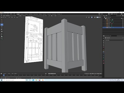 Blender 2.92 Tutorial: How To Make A 3d Model Using An Image Or A Plan As A Reference.