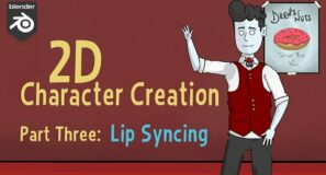 [Grease Pencil/ 2D Animation] Character Creation : Part Three – Lip Syncing (and more?)