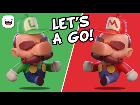 3D Sculpting Mario and Luigi