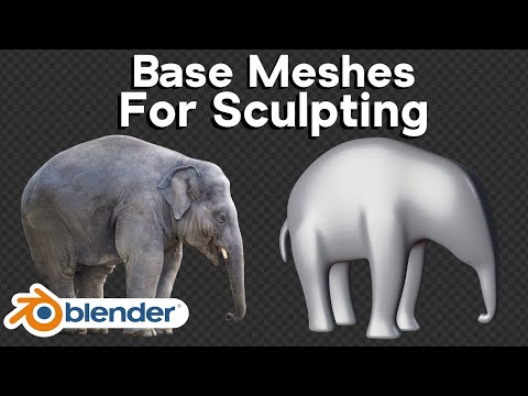 How to Make Base Meshes for Sculpting in Blender (Tutorial)