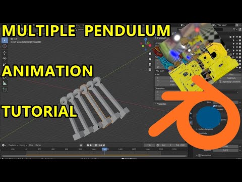 Multiple Pendulum Tutorial Using Rigid Body Constraints – Blender