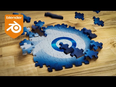 Blender Tutorial – Jigsaw Puzzle Building Animation