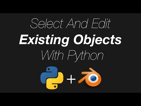 How to Select And Transform Objects With Python in Blender
