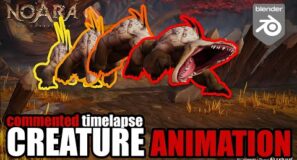 Creature animation in Blender – Commented Timelapse