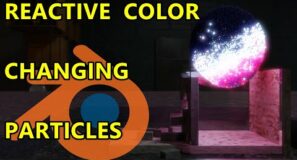 Reactive Color Changing Particle Fluids – Blender