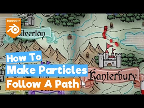 Blender 2.90 Tutorial: How to Make Particles Follow a Path (Animation)