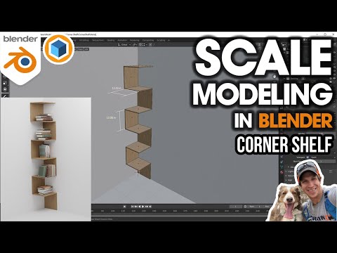 Blender SCALE MODELING – Modeling a Corner Shelf to Scale in Blender