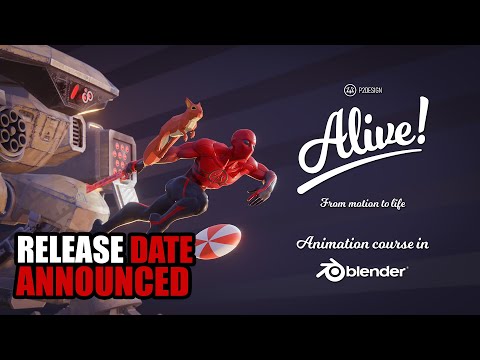 Alive! Blender 3D biggest animation course announcement