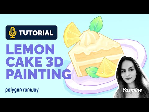 3D Painted Lemon Cake Tutorial in Blender 2.93 | Polygon Runway
