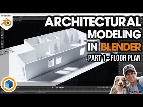 Architectural Modeling In Blender Part 1 – Modeling from a FLOOR PLAN