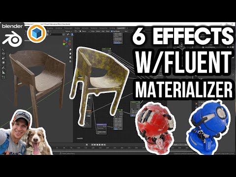 6 AMAZING Material Effects with Fluent Materializer for Blender!