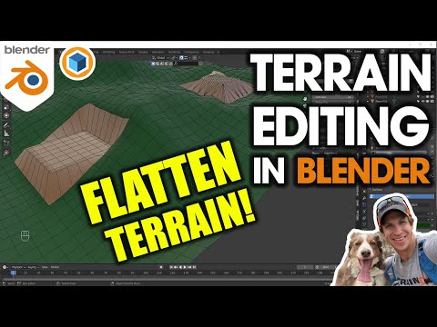 Modeling Terrain in Blender – How to FLATTEN TERRAIN!