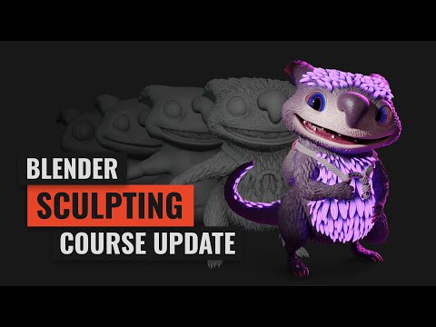 Master 3D Sculpting in Blender – Big Course Update (Trailer)