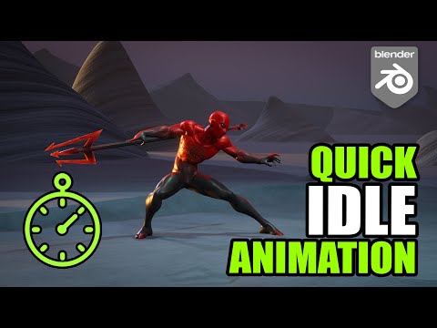 Fast idle animation technique in Blender