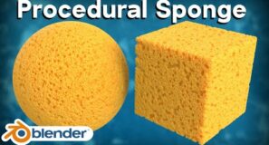 Procedural Sponge Material (Blender Tutorial)