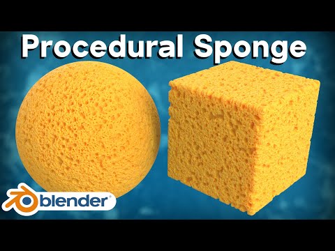 Procedural Sponge Material (Blender Tutorial)