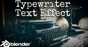 Typewriter Text Animation Effect (Blender Tutorial)