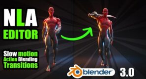 Slow motion, animation editing, All you need about the NLA in Blender 3.0