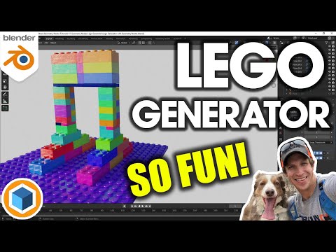 FREE Lego Generator Geometry Node for Blender – You HAVE to Try This!