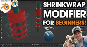 How to Use the SHRINKWRAP Modifier in Blender for Beginners!