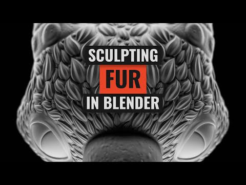 Sculpting Fur in Blender (with Alphas)