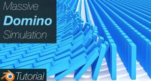 [2.93] Blender Tutorial: MASSIVE Domino Physics Simulation