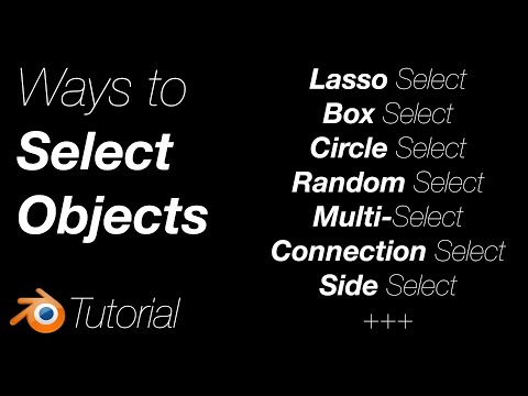 Every Way To Select Objects in Blender