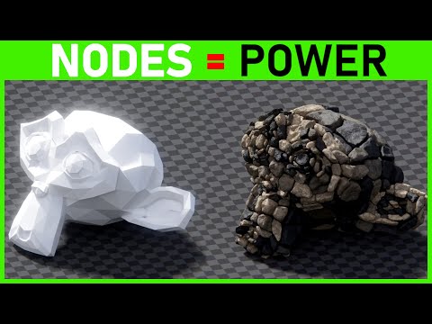 Turning ANYTHING into Rocks – Blender Geometry Nodes