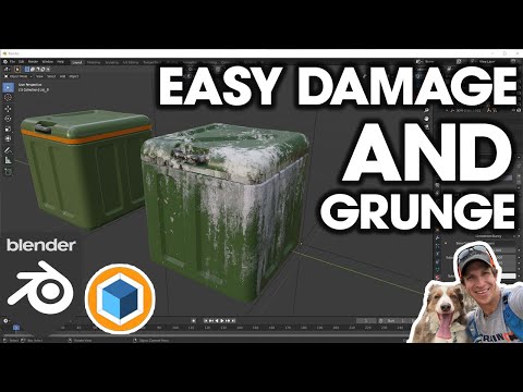 Easy DAMAGE AND GRUNGE in Blender with Fluent Materializer!