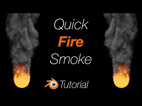 [2.93] Blender Tutorial: Quick Fire and Smoke in 3 Minutes