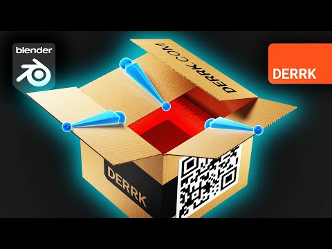 Folding Box Packaging Animation in Blender [Full Process]