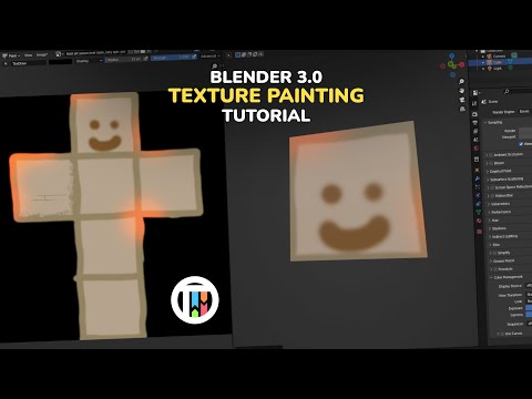 Texture painting tutorial in Blender 3.0 Eevee
