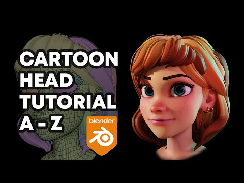 Tutorial: Cartoon head in Blender (A to Z)