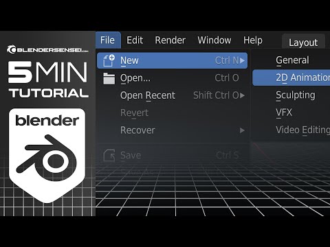 How To Open A New File In Blender