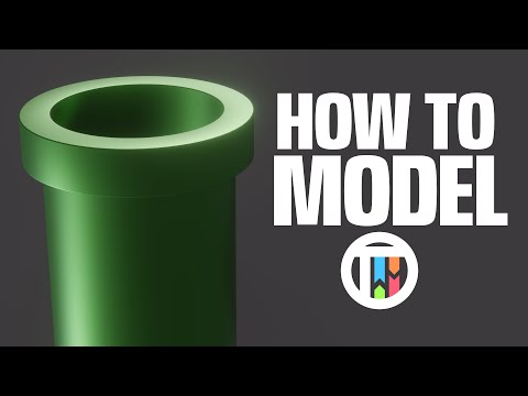 How to Model A Pipe from Super Mario Bros in Blender