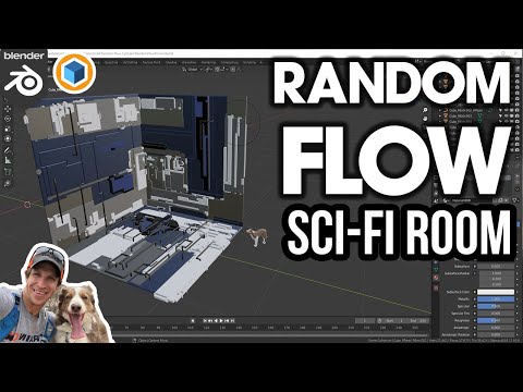 Easy Sci-Fi Room in Blender with RANDOM FLOW!