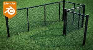 Blender Tutorial – Procedural Chainlink Fence (Geometry Nodes)